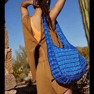 Free people quilted carry all : Sapphire